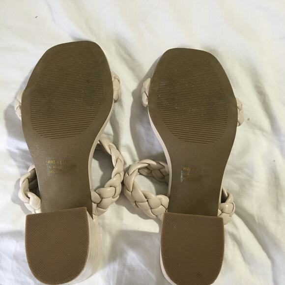 dolce vita TESSA sz 9 women's woven strap cream heal slide sandal gently worn - Picture 7 of 10